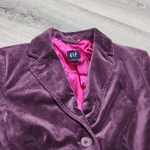 Purple Grape Velvet Gap Blazer